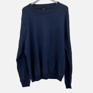 Treasure & Bond Textured Cotton Crewneck Sweater in Navy Iris - NWOT - Size 2XL